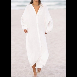 Chemise de plage blanche
