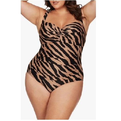 Naisten Plus Size Tummy Control -uimapuku