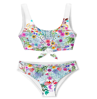 ملابس السباحة للأطفال بعمر 14 سنة قطعتين